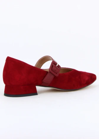 Devin Red women's suede shoe_106217
