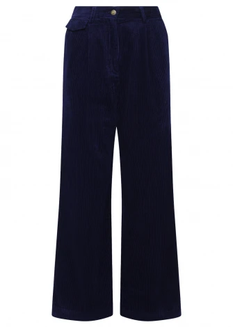 Women's trousers Tiger Navy in organic cotton velour_106274