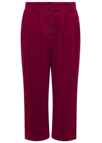 Women's Frisa Cherry trousers in organic cotton corduroy_106314