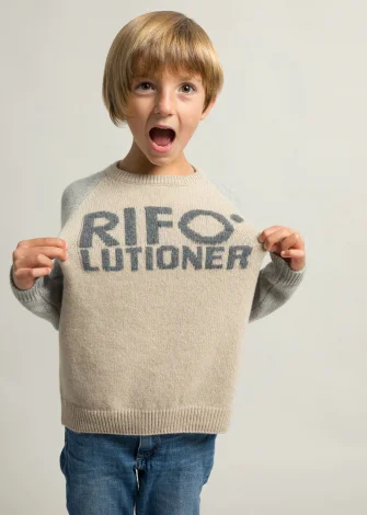 Rifolutioner Children's Sweater in Regenerated Cashmere_107221