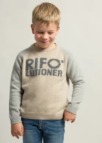 Rifolutioner Children's Sweater in Regenerated Cashmere_107231