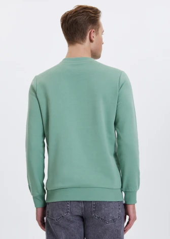 Men's Breath Green sweatshirt in pure organic cotton_107445