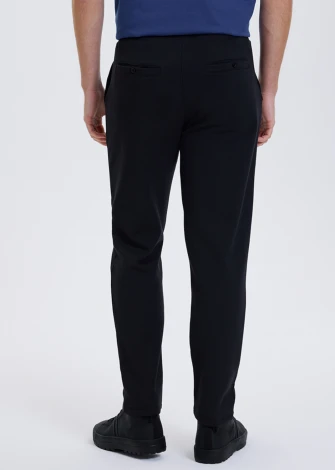 Men's Core Black tracksuit trousers in pure organic cotton_107479