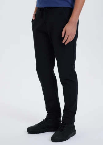Men's Core Black tracksuit trousers in pure organic cotton_107480