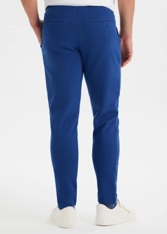 Men's Core Blue tracksuit trousers in pure organic cotton_107482