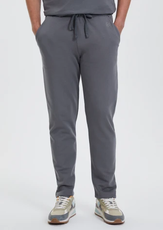 Men's Core Grey tracksuit trousers in pure organic cotton_107487