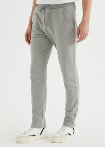 Men's Core Light Grey tracksuit trousers in pure organic cotton_107491