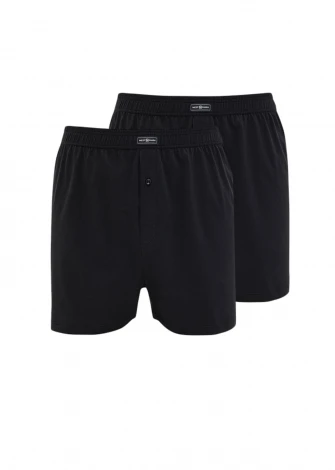 Marco Black 2 pcs men's boxer shorts in organic cotton_107573