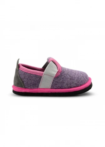 Muvy Blueberry wool felt slippers for children_107599