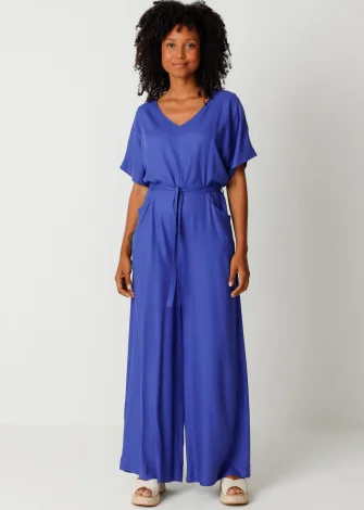 Women's Royal Blue Alaia Jumpsuit in Ecovero_108286