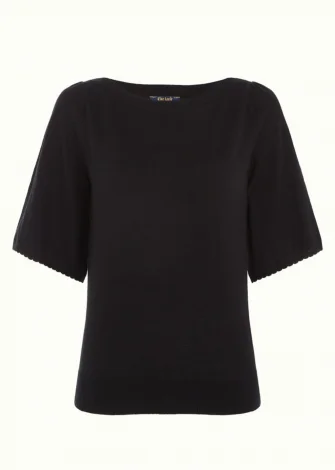 Top Club Black T-shirt in organic cotton_108441