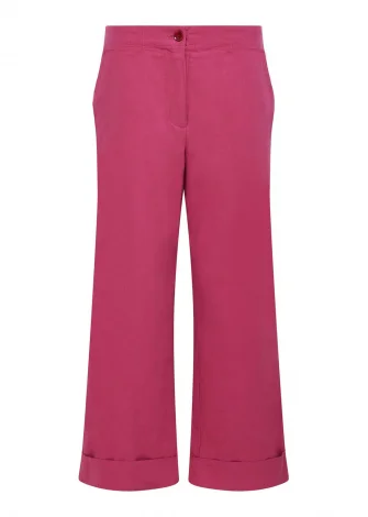 Women's Tansy trousers in pure organic cotton - Pink_110557