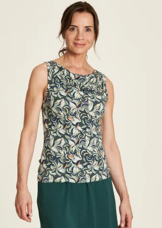 Waterfall Leaves top in organic cotton_108915