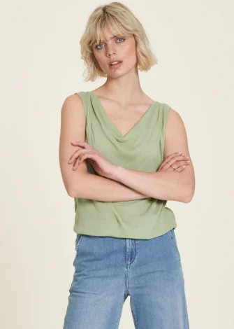 Women's Waterfall Crinkle top in sustainable EcoVero viscose_108954