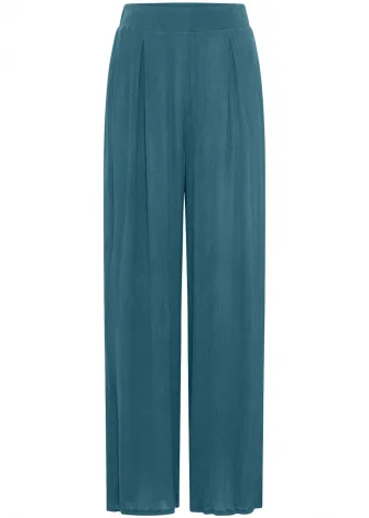 Pantaloni Blu Bermuda in EcoVero™_108970