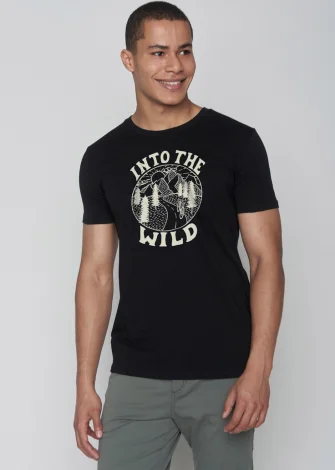 T-shirt Wild Bike da uomo in puro Cotone Biologico Organico_109050