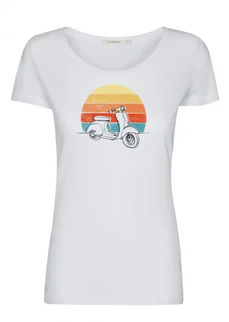 T-shirt Scooter da donna in puro Cotone Biologico Organico_109064