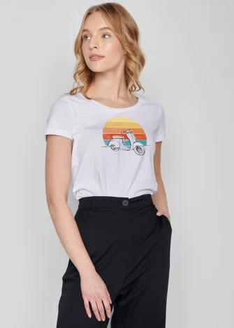 Women's Scooter T-shirt in pure Organic Cotton_109065