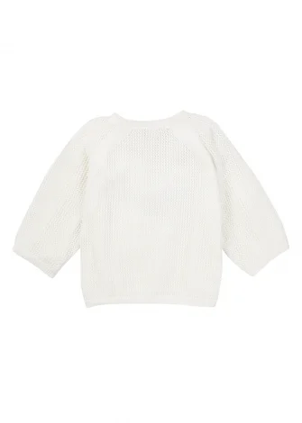 Women's Ajour pullover in pure organic cotton_109201