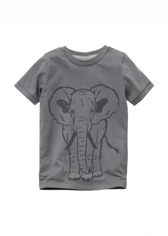 Elephant summer pyjamas for children in pure organic cotton_109336