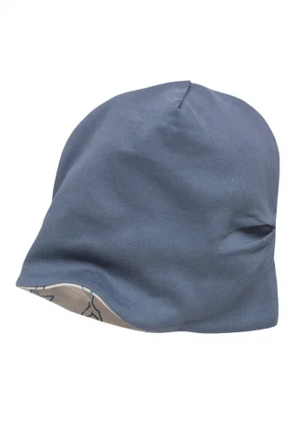 Cappello reversibile Balene per bambini in puro cotone biologico_109309