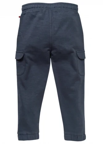Blue children's trousers made of pure organic cotton_109384