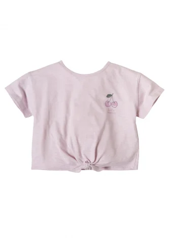 Cherries T-shirt for girls in pure organic cotton_109433