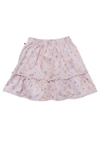 Girl's Flowers skirt in pure organic cotton_109440