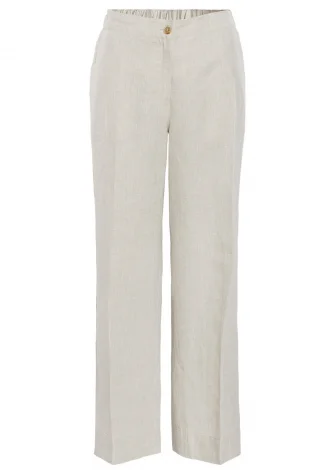 Women's Ophelia trousers in natural linen_109729