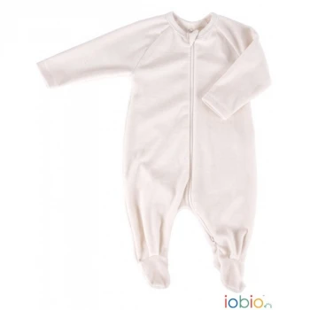 Natural babysuit in organic cotton chenille_45626