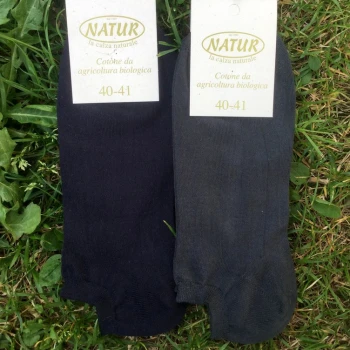 Low cut socks in dyed organic cotton_43204