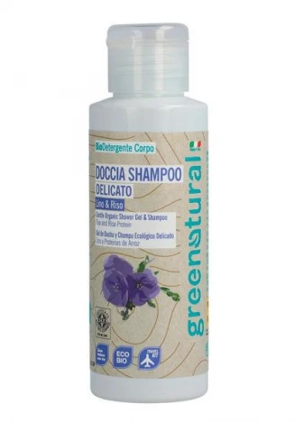 Shampoo doccia eco-bio Lino e proteine del Riso - 100ml_104097