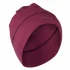 Pocket hat Engel in organic wool and silk - Burgundy/Bordeaux