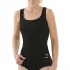 Woman wide shoulder top in 100% fairtrade organic cotton - Black