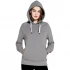 Unisex raglan sleeve hoodie in organic cotton - Gray melange