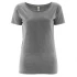 T-shirt basic woman in organic cotton - Gray melange