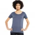 T-shirt basic woman in organic cotton - Graphite