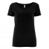 T-shirt donna basica in puro cotone biologico - Nero