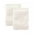 Organic cotton bath gloves - 2 pieces - White