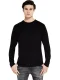 Shirt long sleeve basic unisex in organic cotton - Black
