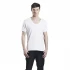 T-shirt V-neck man in organic cotton - White