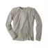 Longsleeves shirt Diego in organic cotton and hemp - Mud grey
