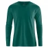 Longsleeves shirt Diego in organic cotton and hemp - Pine green