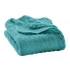 Blanket Disana in organic merinos wool - Turquoise