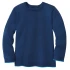 Basic jumper Disana in organic merinos wool - Navy Blue