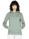 Pullover hoody unisex in organic cotton - Sage green