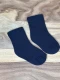 Short terry socks in organic cotton - Navy Blue