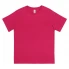 Junior unisex basic t-shirt in organic cotton - Raspberry