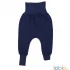 Pantaloni Crawlers in cotone biologico felpato - Blu