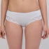 Panties with lace in Modal and Cotton - White